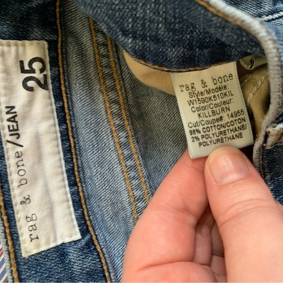 Rag & Bone Dre Low Rise Slim Jeans - Picture 5 of 9